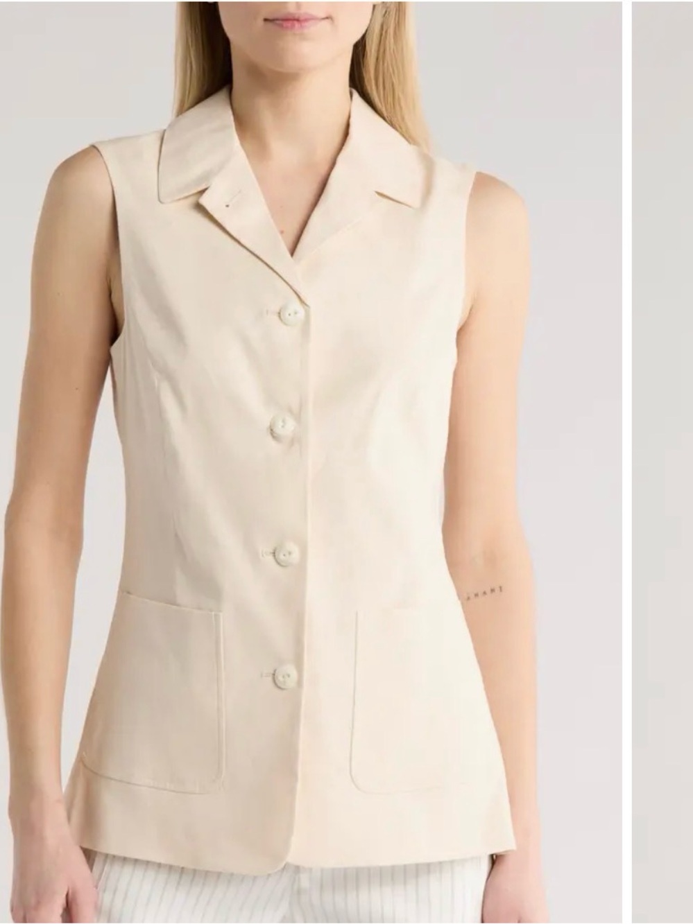 Rag & Bone Drea Linen Blend Vest